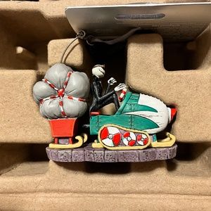 Disney Nightmare Before Christmas Jack Skellington Snowmobile SketchbookOrnament